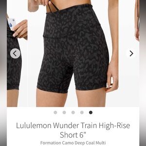 Lululemon Wunder Train High-Rise Short 6"
